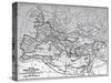 Map of the Roman Empire from 17Th Century Engraving-null-Stretched Canvas