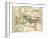 Map of the Roman Empire in the 4th and 5th Centuries A.D-null-Framed Giclee Print