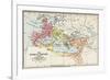 Map of the Roman Empire in the 4th Century-null-Framed Giclee Print