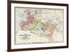 Map of the Roman Empire in the 4th Century-null-Framed Giclee Print