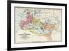 Map of the Roman Empire in the 4th Century-null-Framed Giclee Print