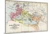 Map of the Roman Empire in the 4th Century-null-Mounted Giclee Print