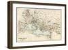 Map of the Roman Empire in the Third Century-null-Framed Giclee Print