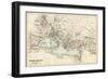 Map of the Roman Empire in the Third Century-null-Framed Giclee Print