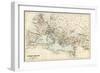 Map of the Roman Empire in the Third Century-null-Framed Giclee Print