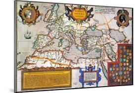 Map Of The Roman Empire-Abraham Oertel-Mounted Giclee Print