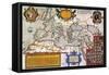 Map Of The Roman Empire-Abraham Oertel-Framed Stretched Canvas