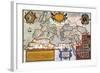 Map Of The Roman Empire-Abraham Oertel-Framed Giclee Print