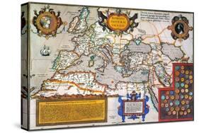 Map Of The Roman Empire-Abraham Oertel-Stretched Canvas