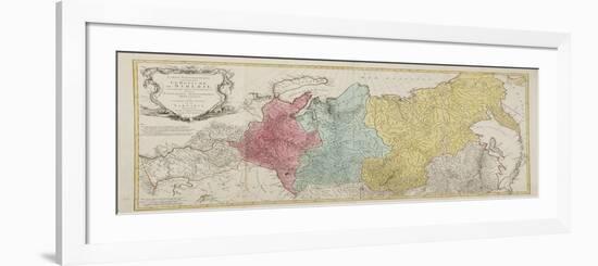 Map of the Russian Empire-Tobias Conrad Lotter-Framed Giclee Print