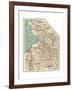 Map of the Salt Lake City-Encyclopaedia Britannica-Framed Giclee Print