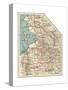 Map of the Salt Lake City-Encyclopaedia Britannica-Stretched Canvas