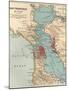 Map of the San Francisco Bay Area (C. 1900), Maps-Encyclopaedia Britannica-Mounted Art Print