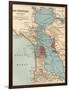 Map of the San Francisco Bay Area (C. 1900), Maps-Encyclopaedia Britannica-Framed Art Print