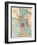 Map of the San Francisco Bay Area (C. 1900), Maps-Encyclopaedia Britannica-Framed Art Print