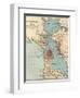 Map of the San Francisco Bay Area (C. 1900), Maps-Encyclopaedia Britannica-Framed Art Print