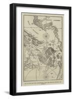 Map of the San Juan Archipelago, with the Disputed Channel and Boundary-null-Framed Giclee Print