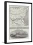 Map of the Scene of War on the Danube-John Dower-Framed Premium Giclee Print