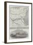 Map of the Scene of War on the Danube-John Dower-Framed Giclee Print