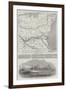 Map of the Scene of War on the Danube-John Dower-Framed Giclee Print