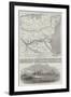 Map of the Scene of War on the Danube-John Dower-Framed Giclee Print