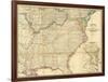 Map of the Seat of Civil War In America, c.1862-null-Framed Art Print