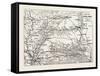 Map of the Seat of War, Egypt, 1882-null-Framed Stretched Canvas