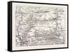 Map of the Seat of War, Egypt, 1882-null-Framed Stretched Canvas