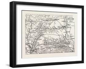Map of the Seat of War, Egypt, 1882-null-Framed Giclee Print