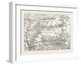 Map of the Seat of War, Egypt, 1882-null-Framed Giclee Print