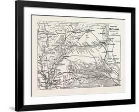 Map of the Seat of War, Egypt, 1882-null-Framed Giclee Print