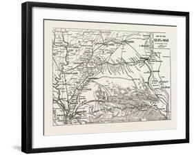 Map of the Seat of War, Egypt, 1882-null-Framed Giclee Print