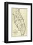 Map of the Seat of War in Florida, c.1838-Washington Hood-Framed Art Print