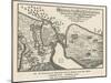 Map of the Siege of Copenhagen Denmark by Carl X Gustav of Sweden-null-Mounted Art Print