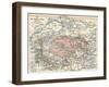 Map of the Siege of Paris, 1870-71, 1907-null-Framed Giclee Print