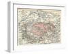 Map of the Siege of Paris, 1870-71, 1907-null-Framed Giclee Print