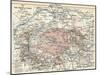 Map of the Siege of Paris, 1870-71, 1907-null-Mounted Giclee Print