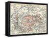 Map of the Siege of Paris, 1870-71, 1907-null-Framed Stretched Canvas