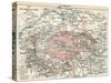 Map of the Siege of Paris, 1870-71, 1907-null-Stretched Canvas