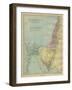 Map of the Sinai peninsula (Egypt) and Promised Land-Philip Richard Morris-Framed Giclee Print