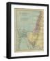 Map of the Sinai peninsula (Egypt) and Promised Land-Philip Richard Morris-Framed Giclee Print