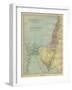 Map of the Sinai peninsula (Egypt) and Promised Land-Philip Richard Morris-Framed Giclee Print