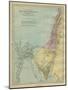 Map of the Sinai peninsula (Egypt) and Promised Land-Philip Richard Morris-Mounted Giclee Print