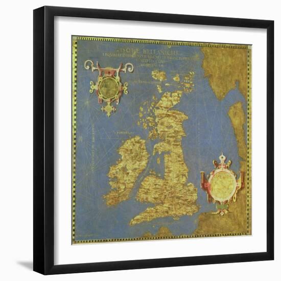 Map of the Sixteenth Century British Isles, from the "Sala Delle Carte Geografiche"-Stefano And Danti Bonsignori-Framed Giclee Print