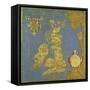 Map of the Sixteenth Century British Isles, from the "Sala Delle Carte Geografiche"-Stefano And Danti Bonsignori-Framed Stretched Canvas