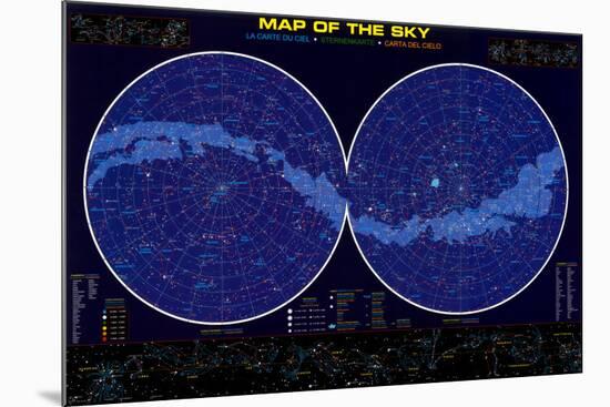 Map of the Sky-null-Mounted Poster