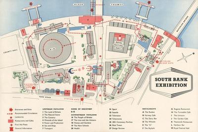 Map Of The South Bank Exhibition Giclee Print AllPosters Com Map Of The South Bank Exhibition U L Q1pac7n0 