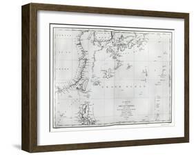 Map of the South China Sea, from the Itinerary of La Perouse, 1787-null-Framed Giclee Print