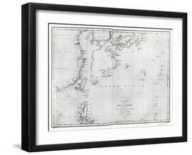 Map of the South China Sea, from the Itinerary of La Perouse, 1787-null-Framed Giclee Print