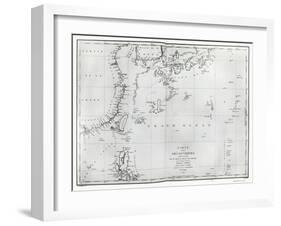 Map of the South China Sea, from the Itinerary of La Perouse, 1787-null-Framed Giclee Print